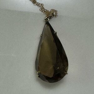Stunning smoky quarts sterling silver pendant. No chain.